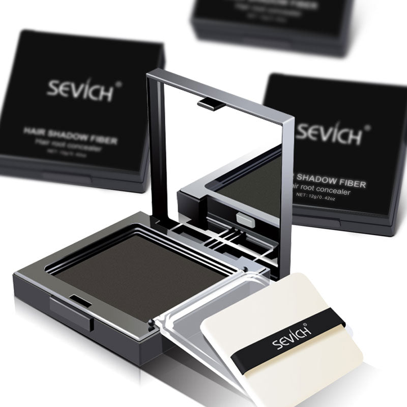 Sevich 12g Hair Line powder compact Waterproof Dark Brown Hair shadow Powder 3 Colors Hair Concealer Powder Instantly Cover Up.